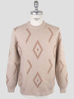 Kiton Beige Cashmere Sweater Crewneck