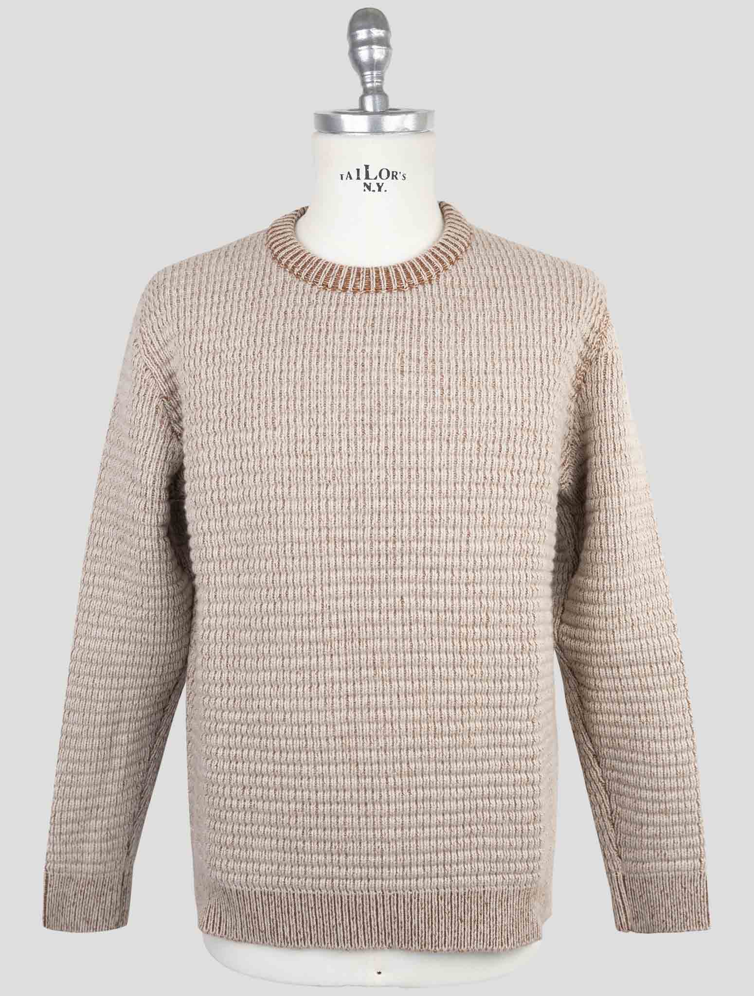 Kiton Brown Cashmere Sweater Crewneck