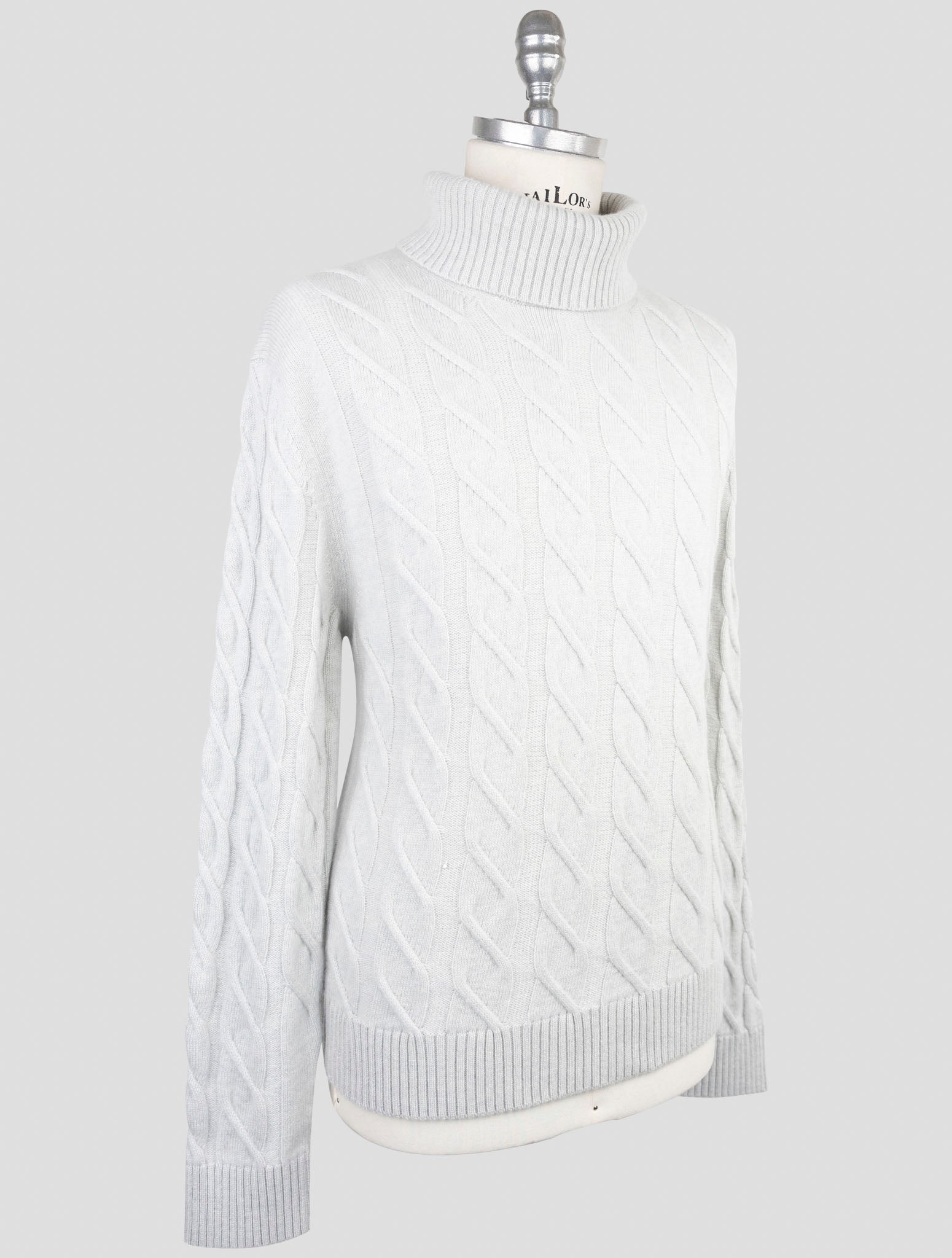 Kiton Gray Cashmere Turtleneck
