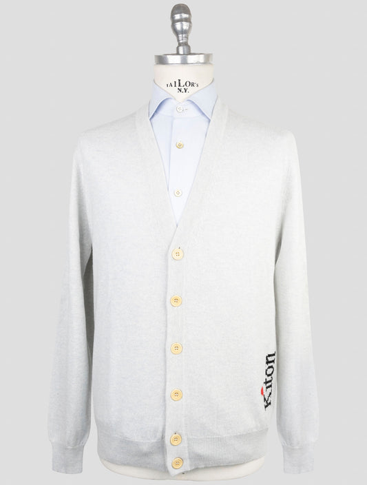 Kiton Gray Cashmere Sweater Cardigan
