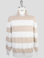 Kiton Gray Brown Cashmere Sweater Polo