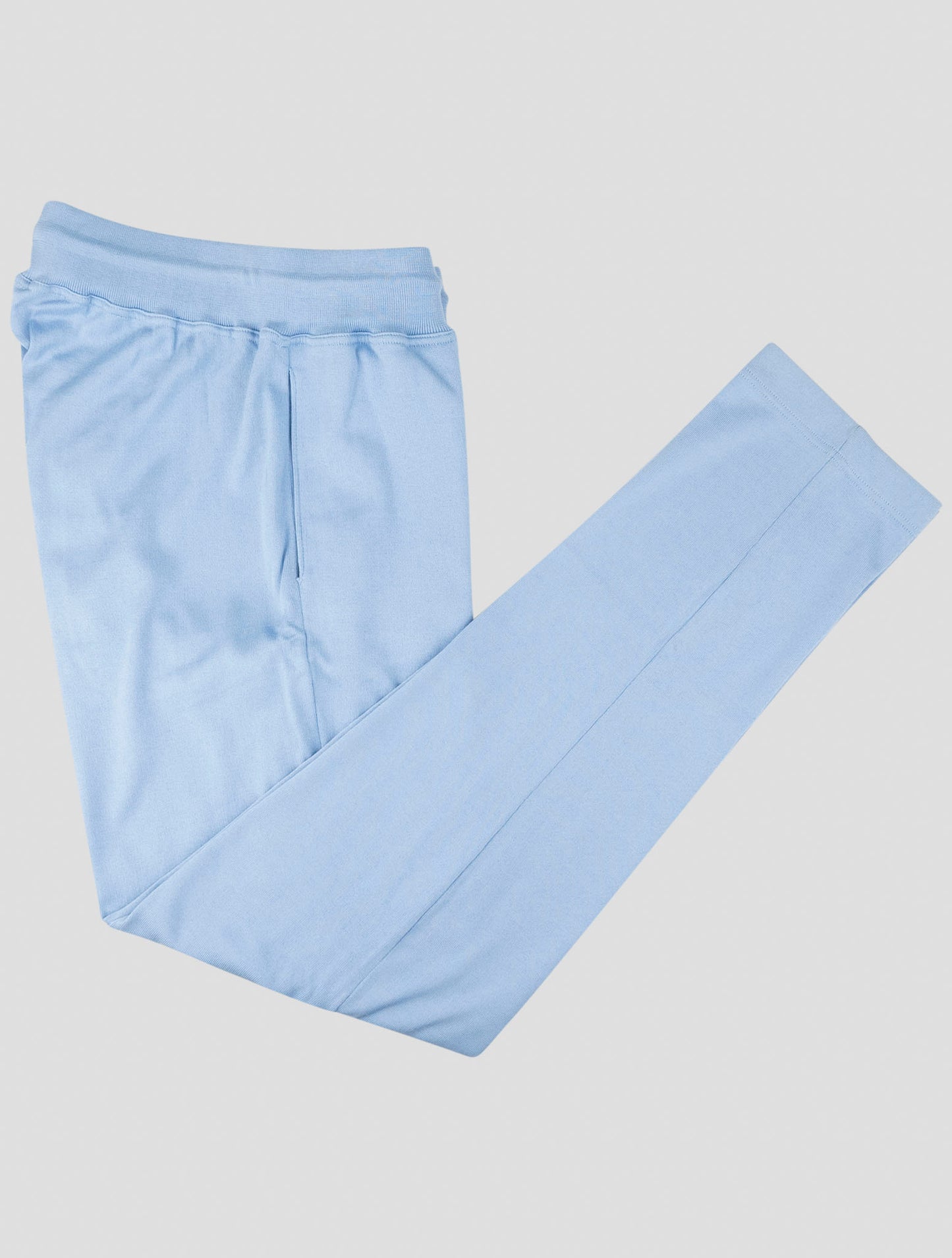 Kiton Light Blue Cotton Short Pant