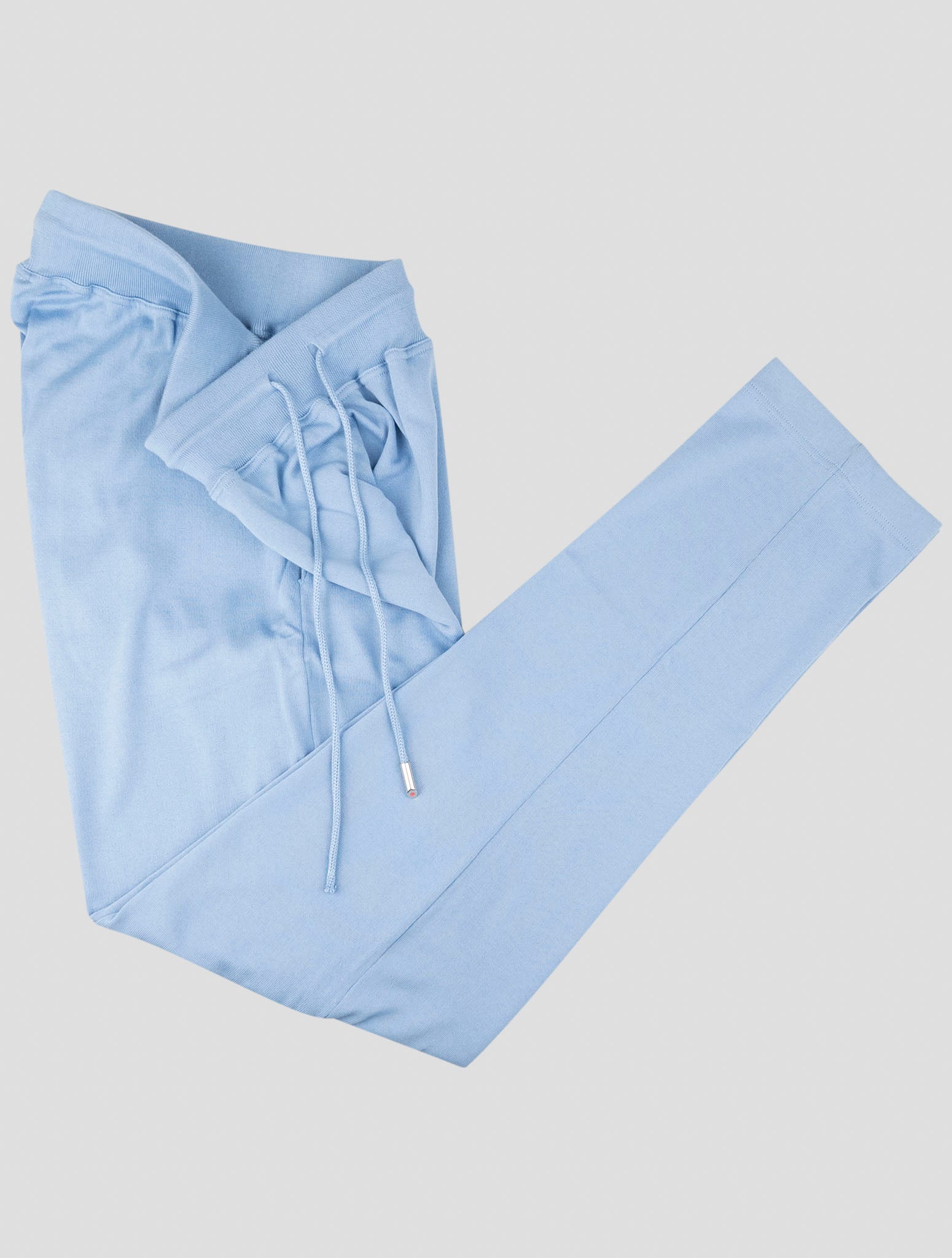 Kiton Light Blue Cotton Short Pant