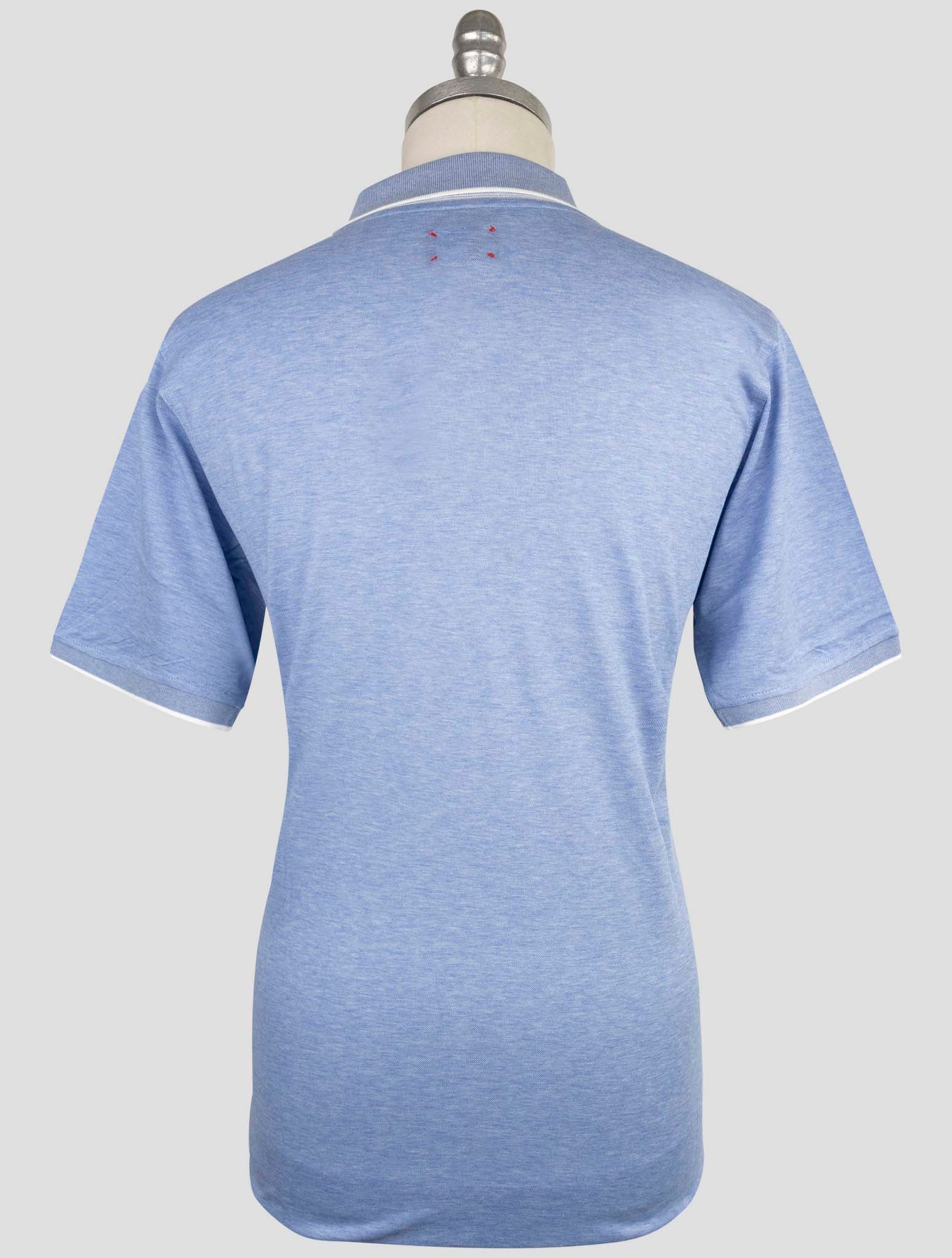 Kiton Light Blue Cotton Polo