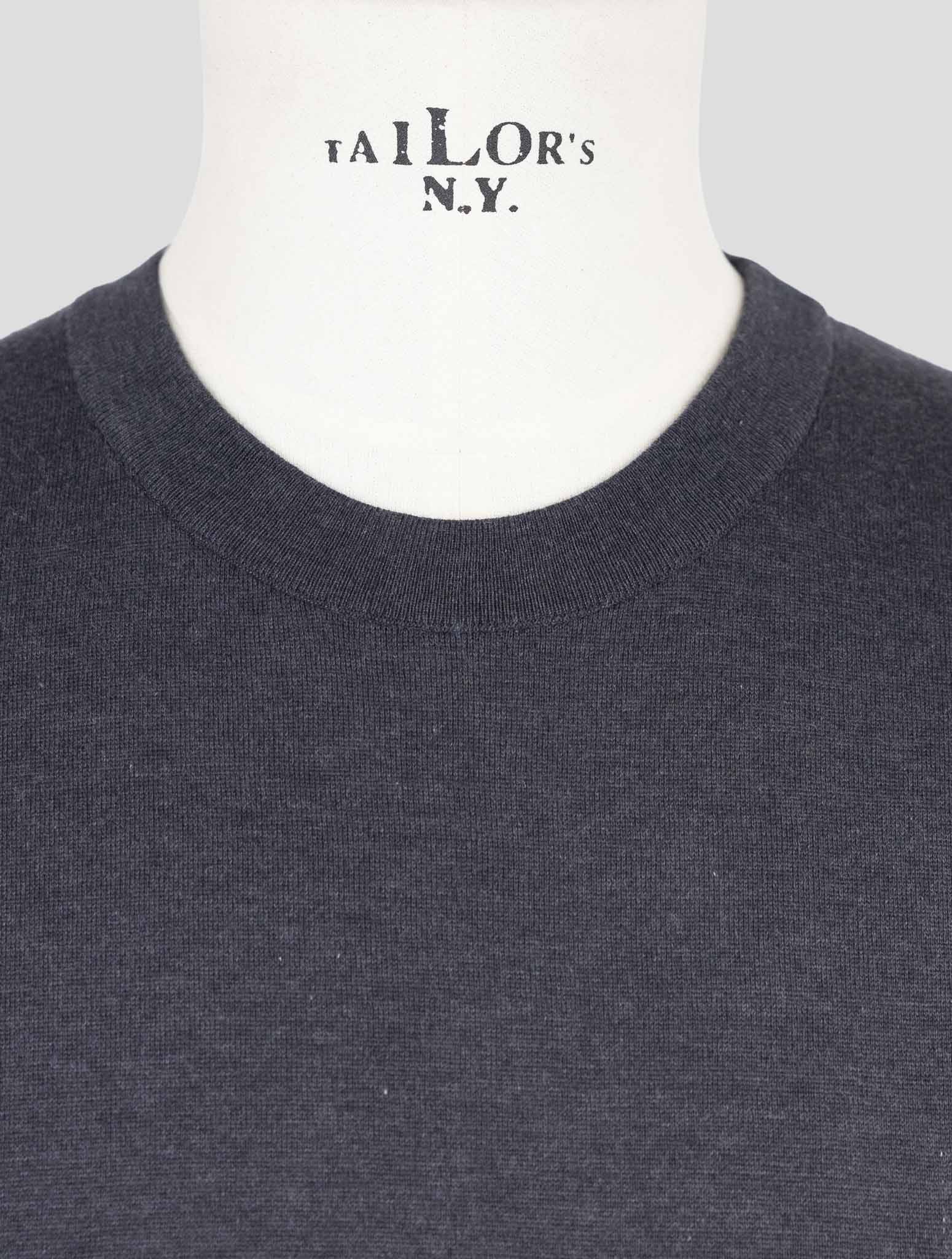 Kiton Dark Gray Cotton T-Shirt