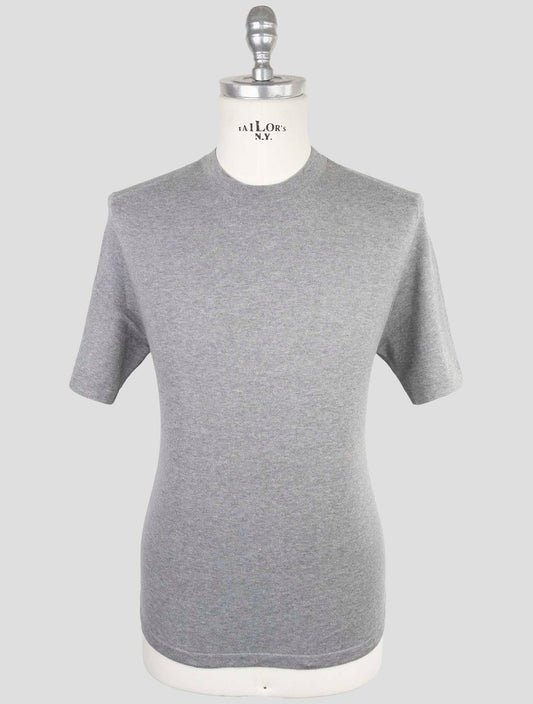 Kiton Gray Cotton T-Shirt
