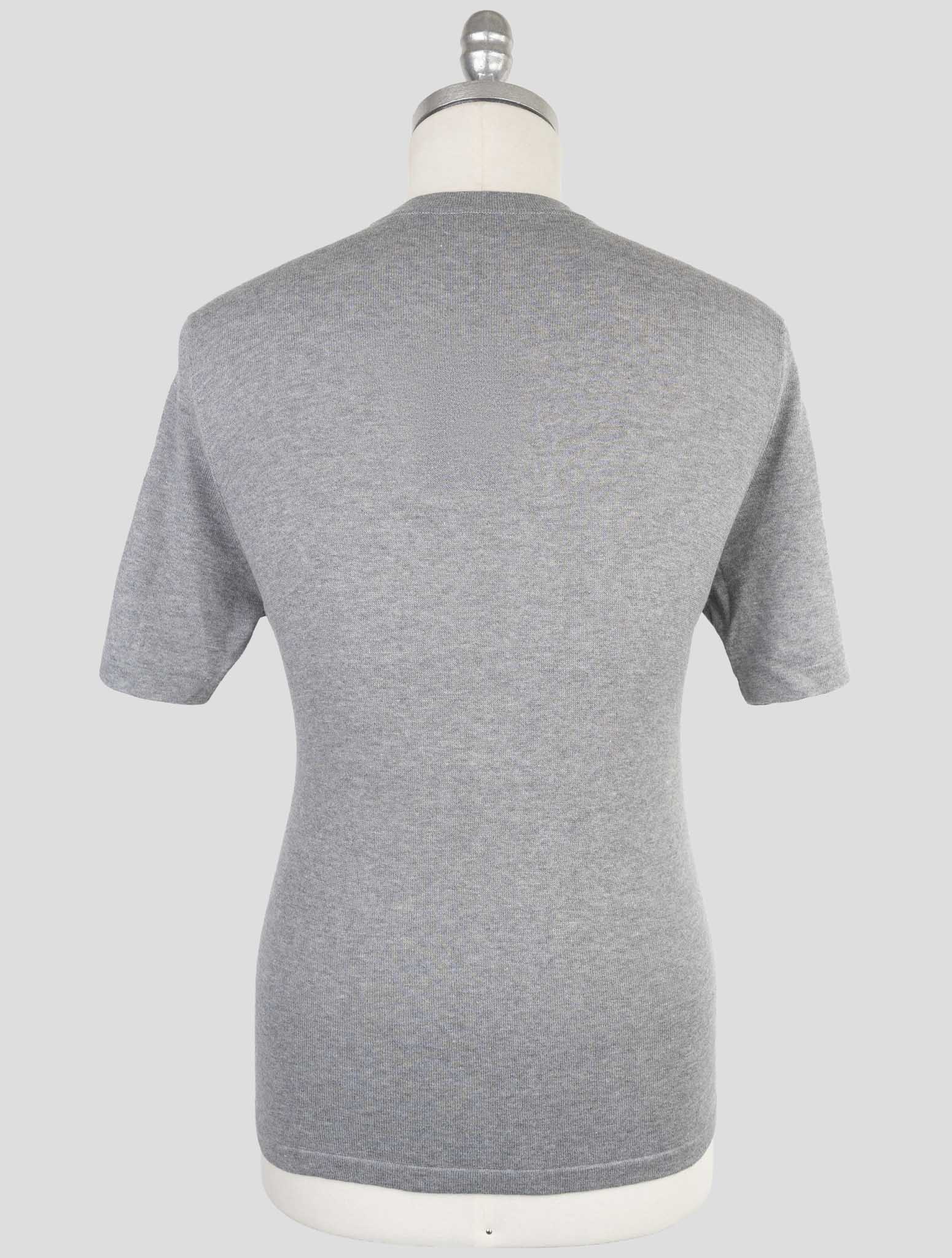 Kiton Gray Cotton T-Shirt