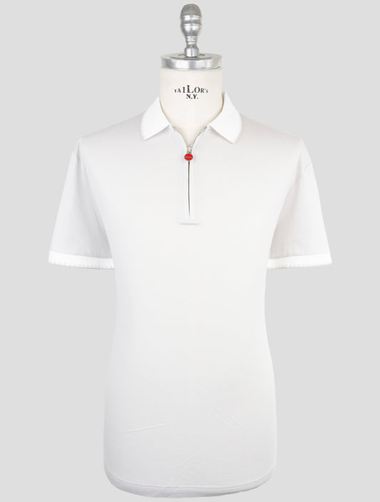 Kiton Gray Cotton Polo Half Zip