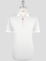 Kiton Gray Cotton Polo Half Zip
