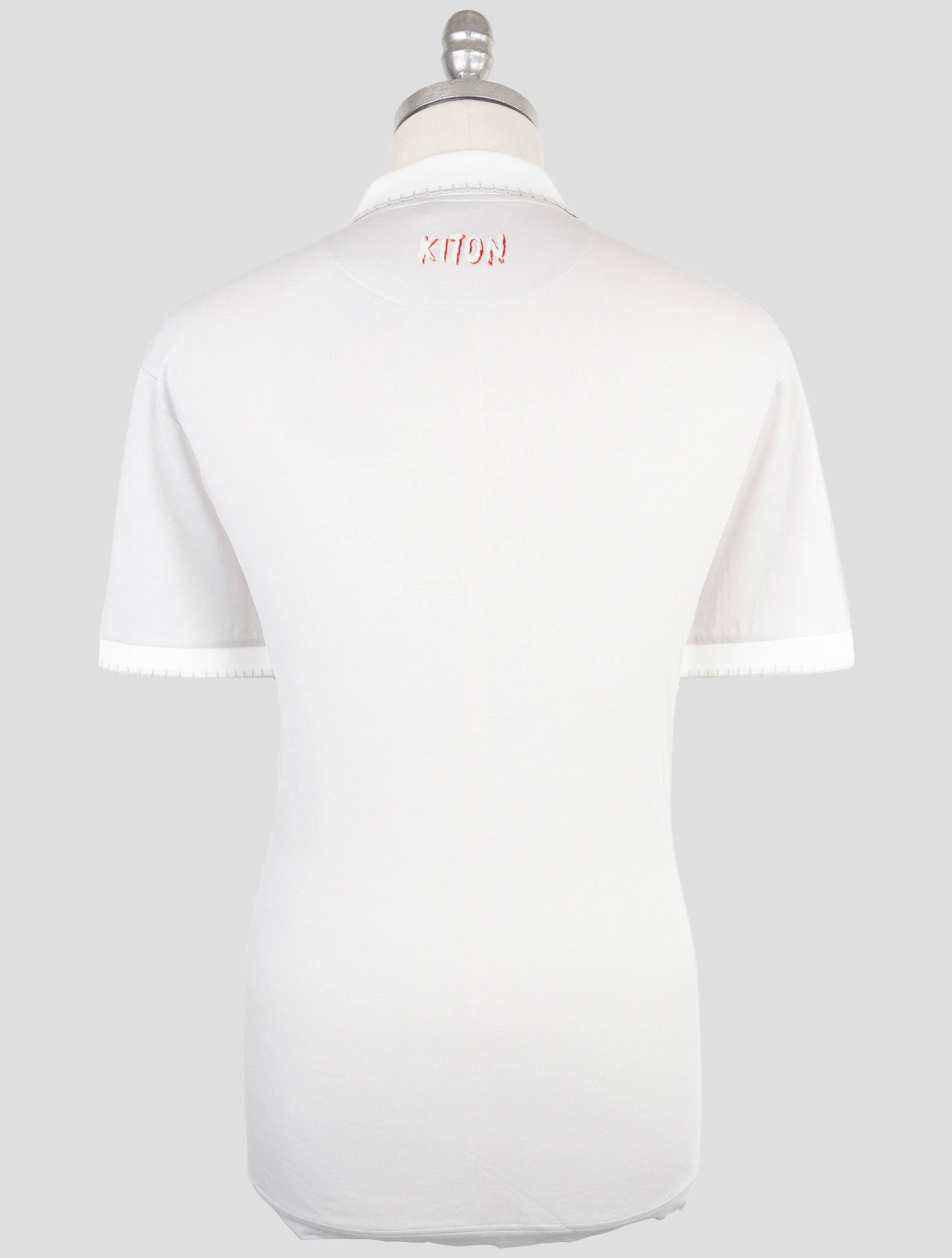 Kiton Gray Cotton Polo Half Zip