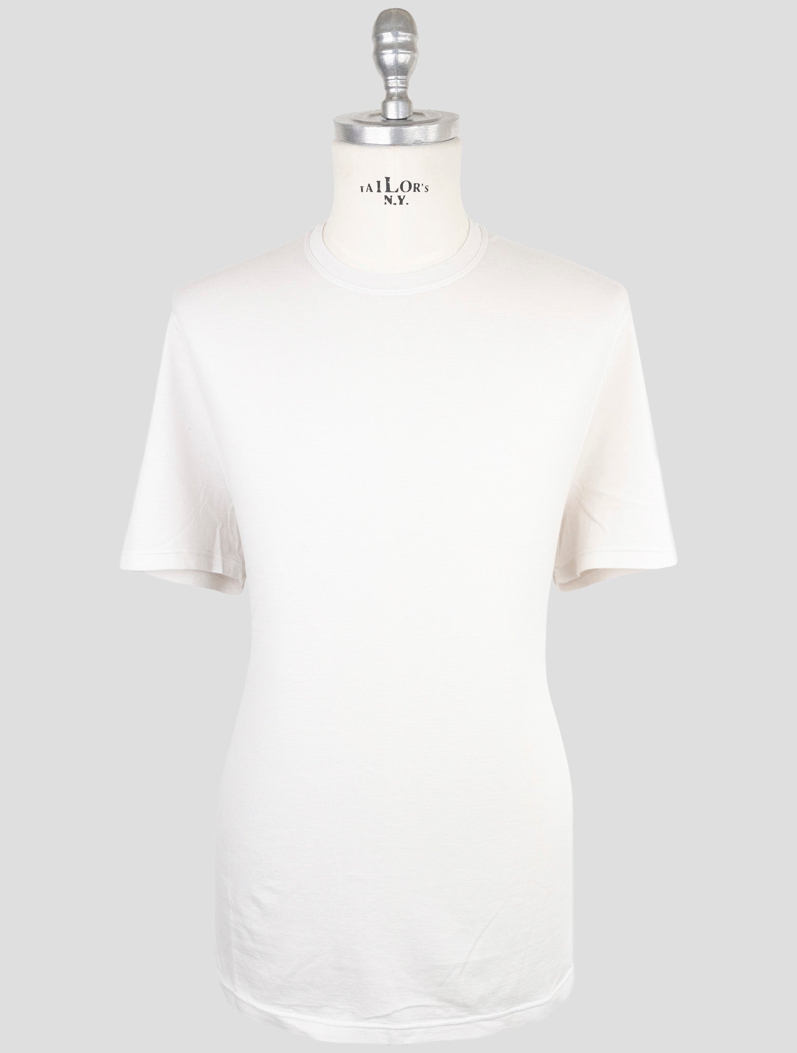 Kiton Gray Cotton Cashmere T-Shirt