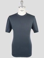 Kiton Blue Cotton T-Shirt