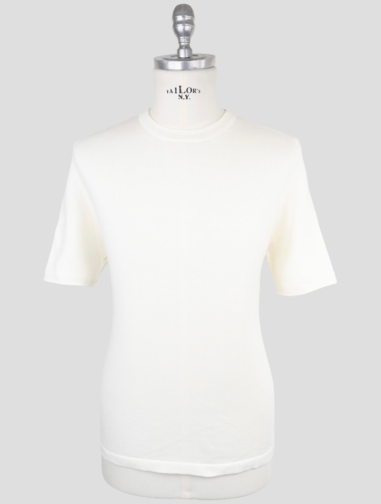 Kiton White Cotton T-Shirt