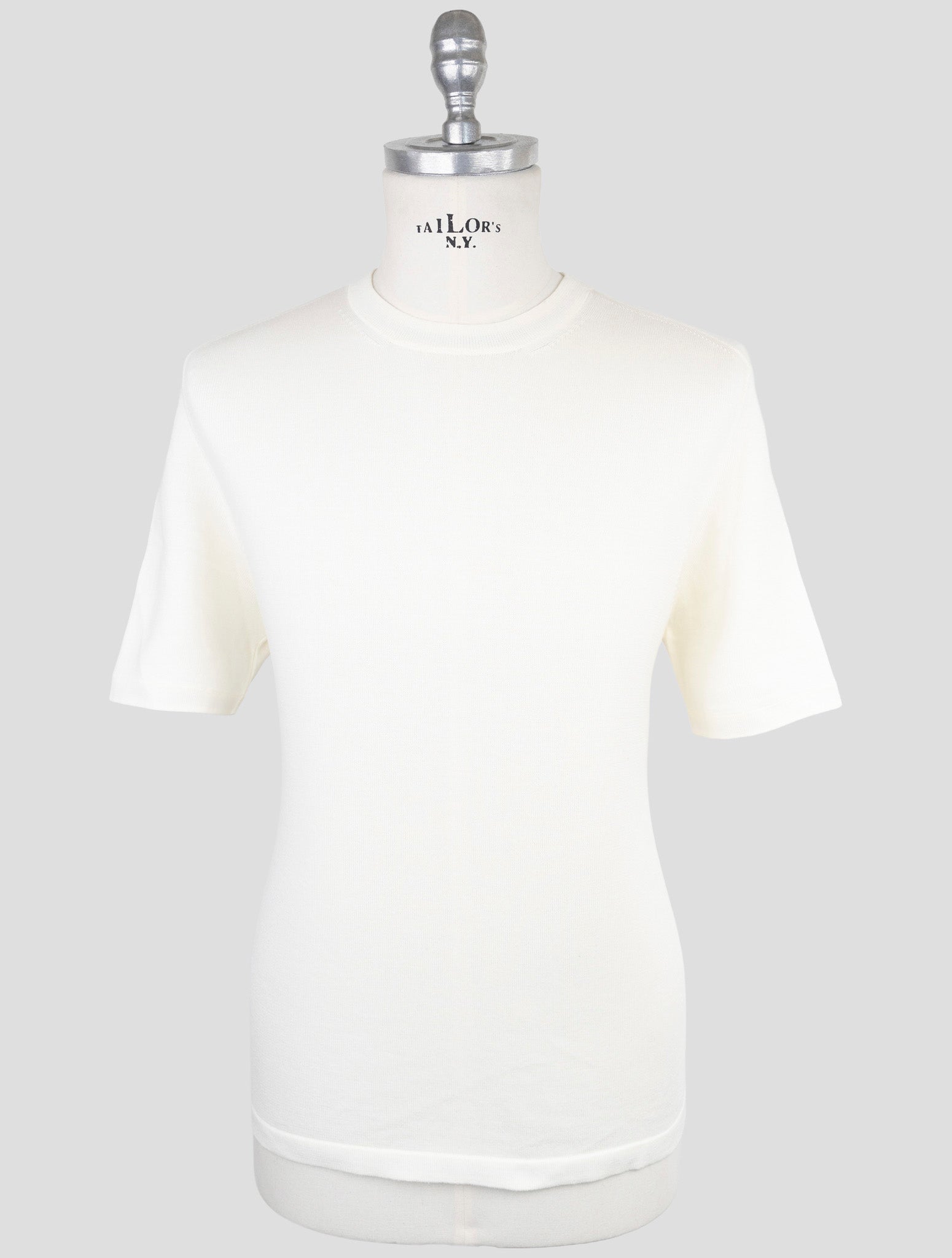 Kiton White Cotton T-Shirt