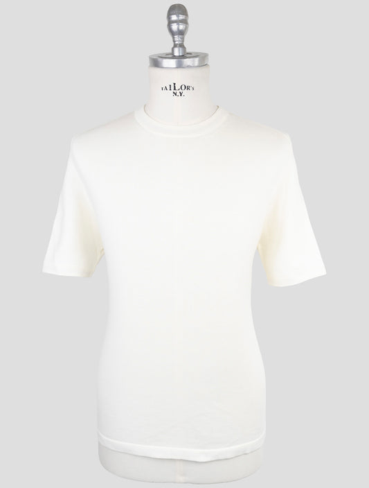 Kiton White Cotton T-Shirt