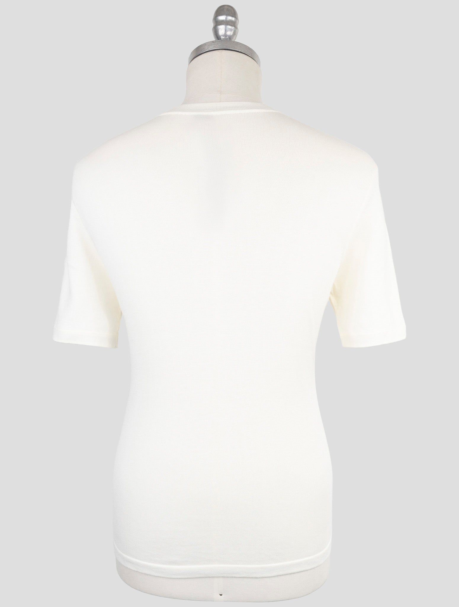 Kiton White Cotton T-Shirt