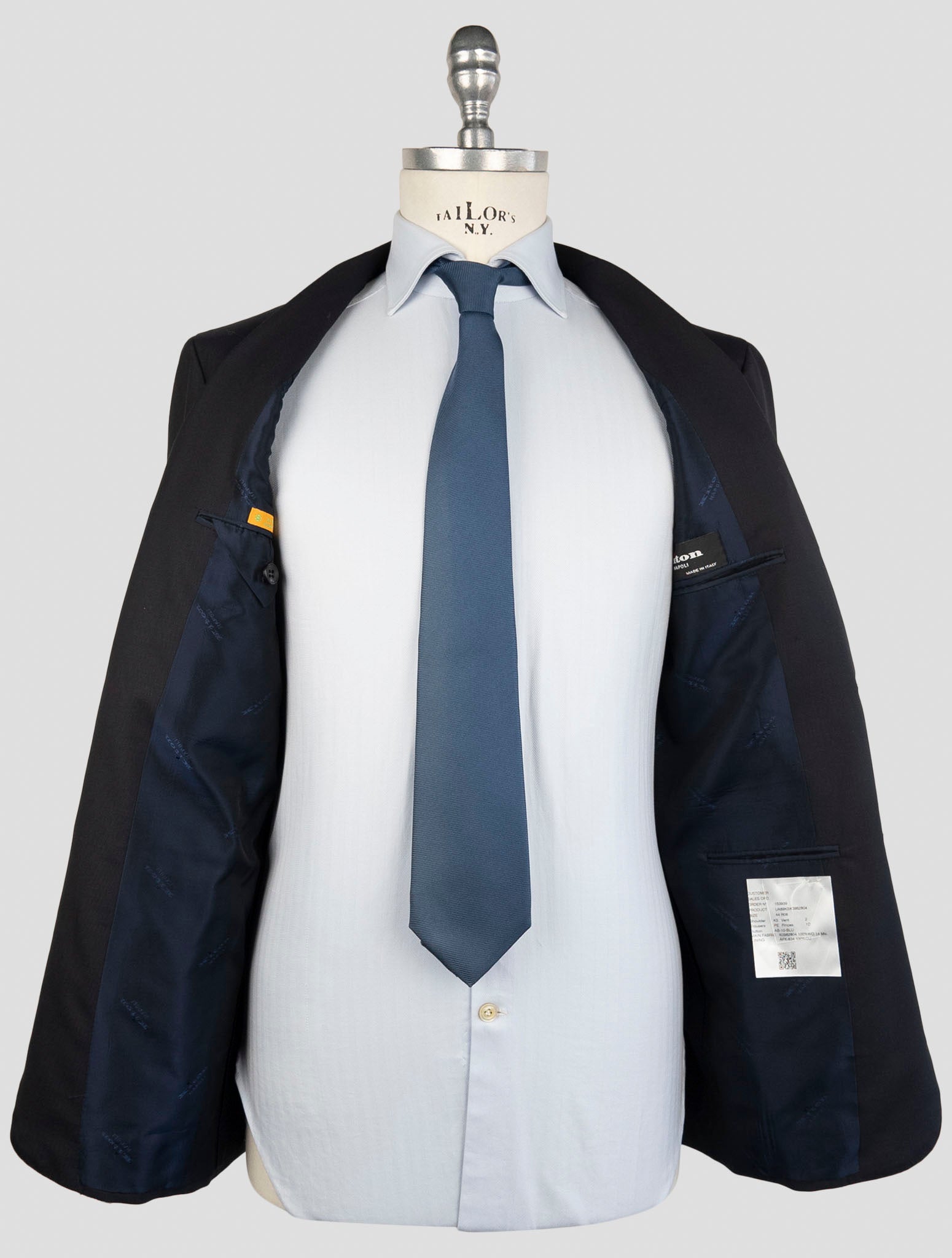 Kiton Blue Wool 14 Micron Suit