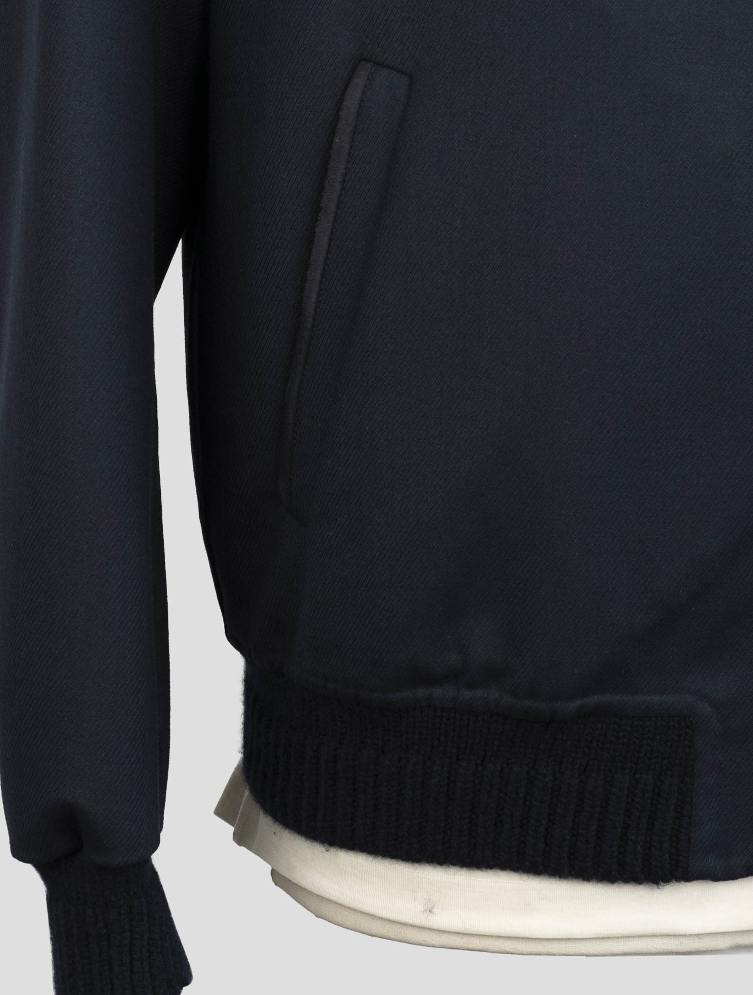 Kiton Blue Wool Ea Pa Coat