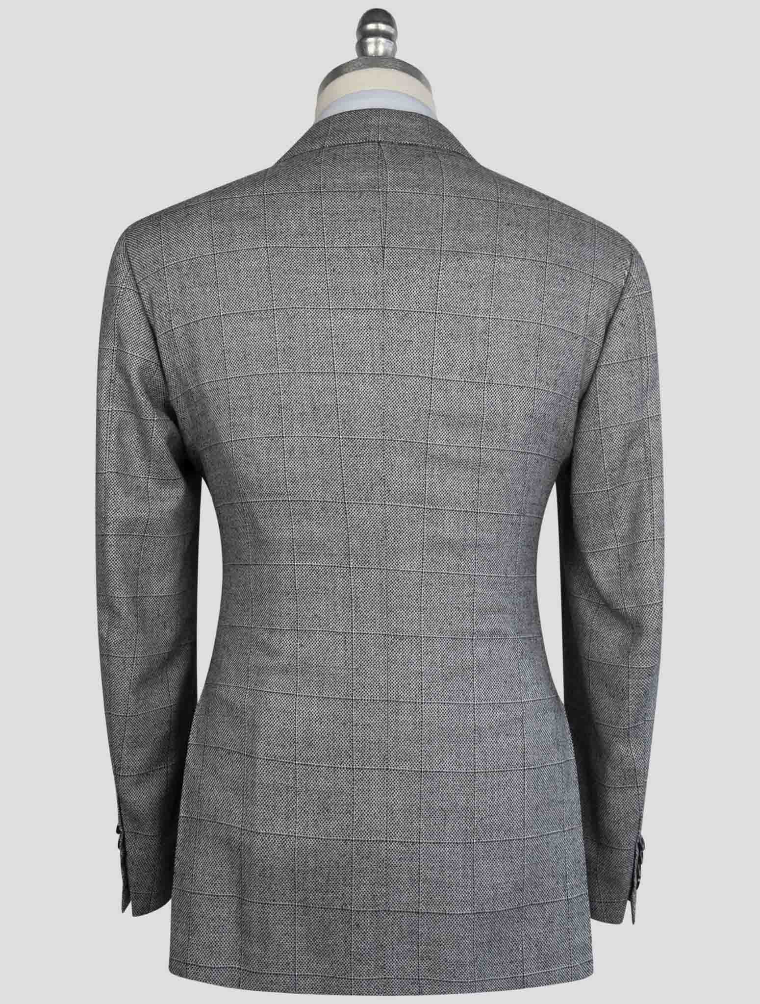 Kiton Gray Cashmere Silk Linen Suit