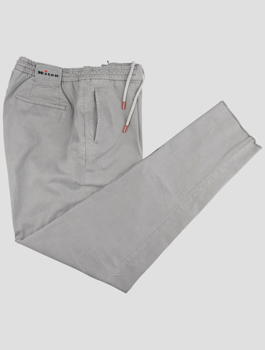 Kiton Gray Lyocell Cotton Ea Jeans