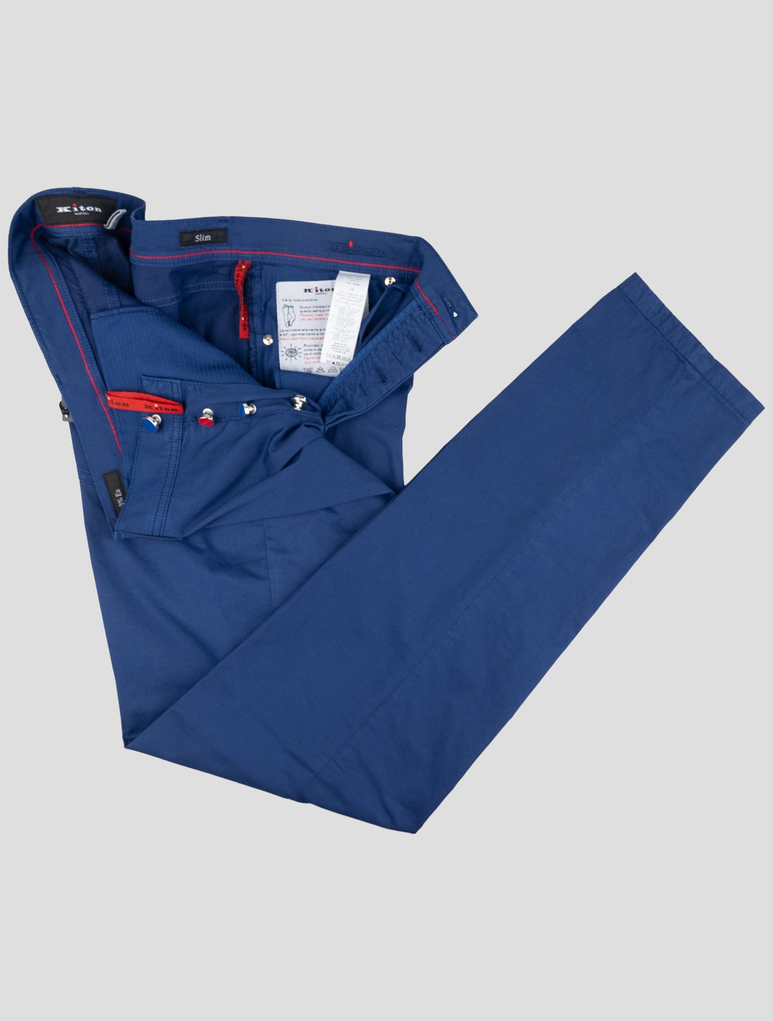 Kiton Blue Cotton Ea Jeans
