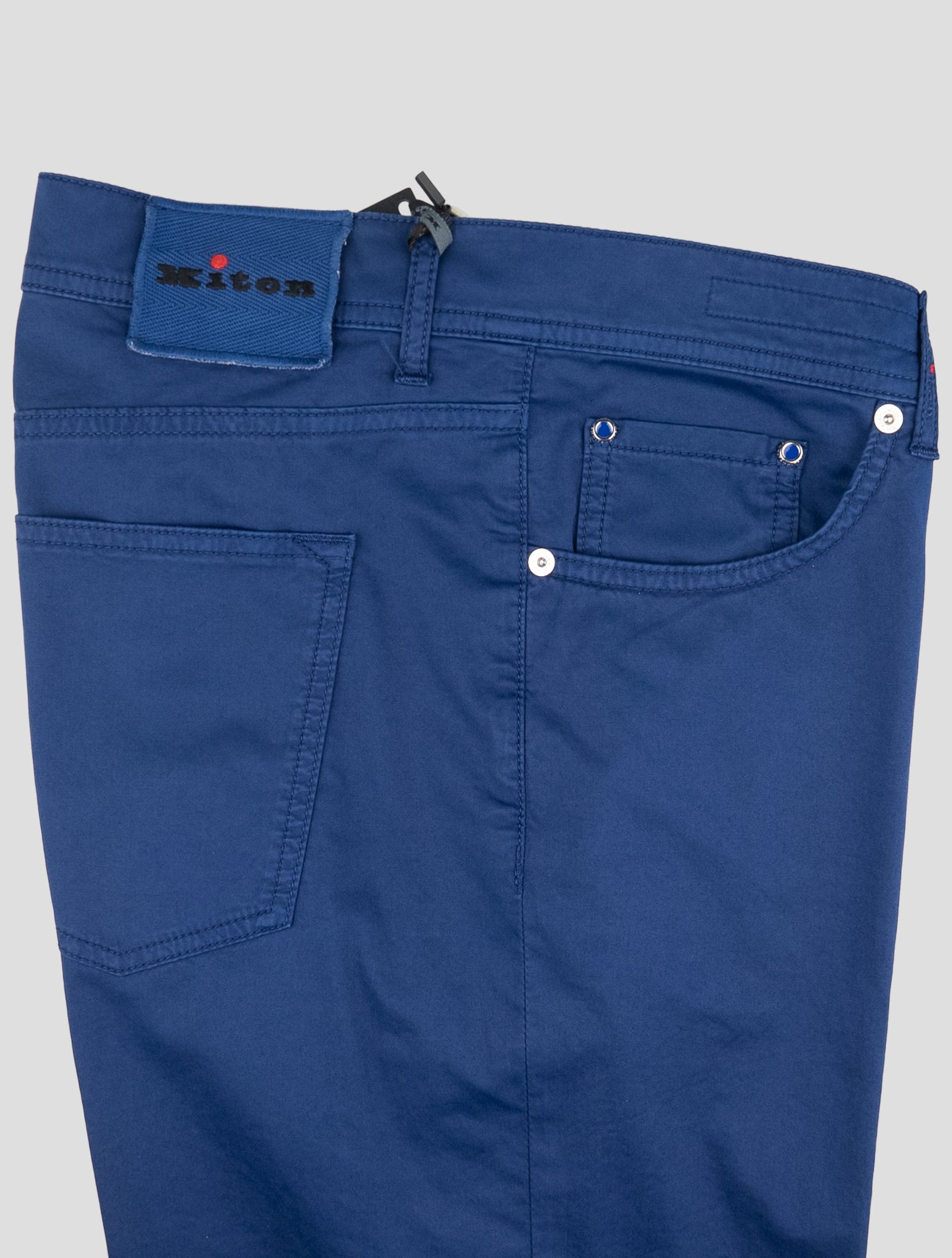 Kiton Blue Cotton Ea Jeans