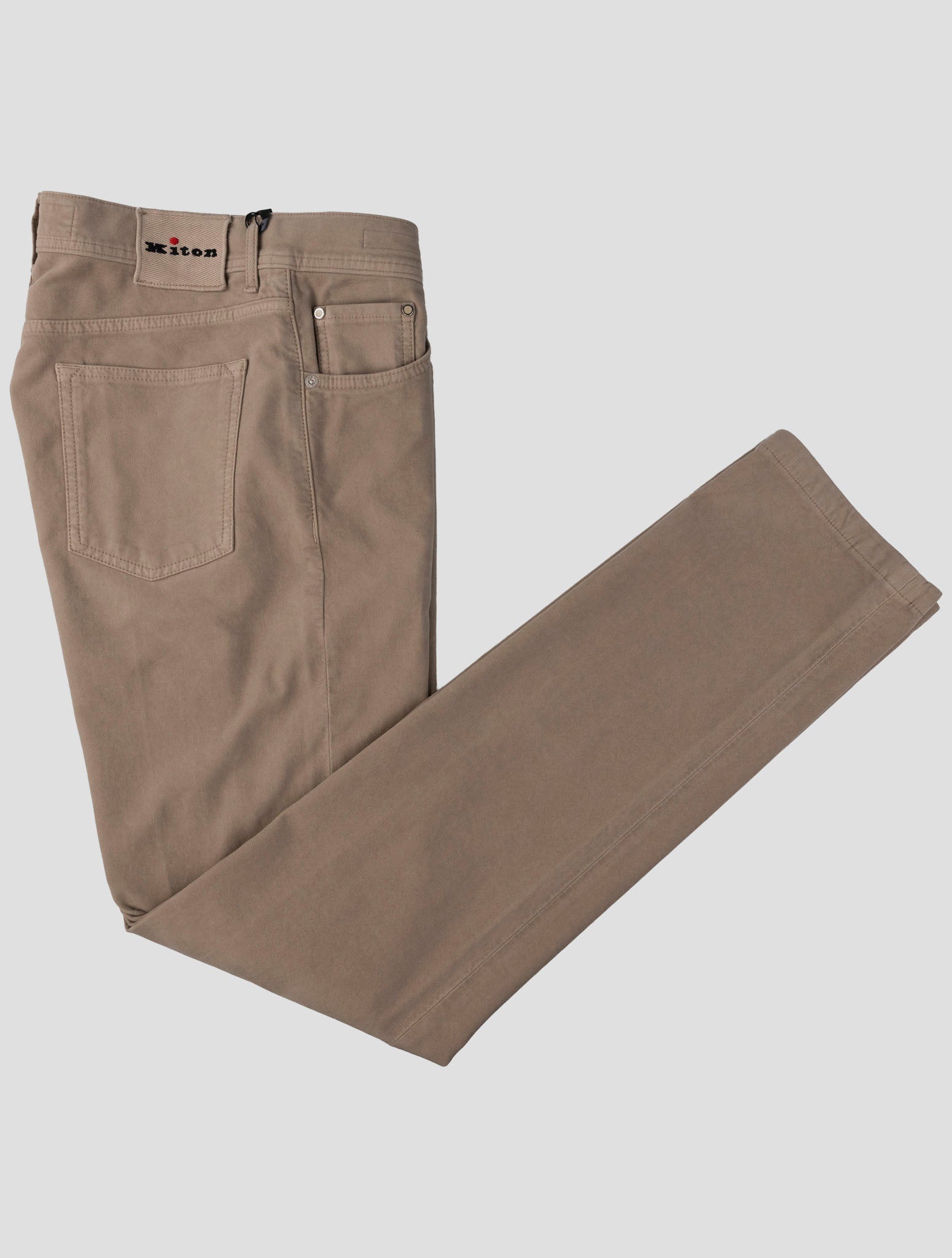 Kiton Beige Cotton Wool Ea Jeans