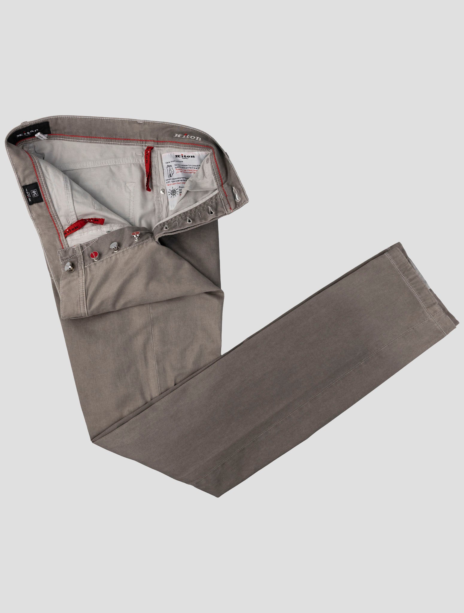 Kiton Beige Cotton Ea Jeans
