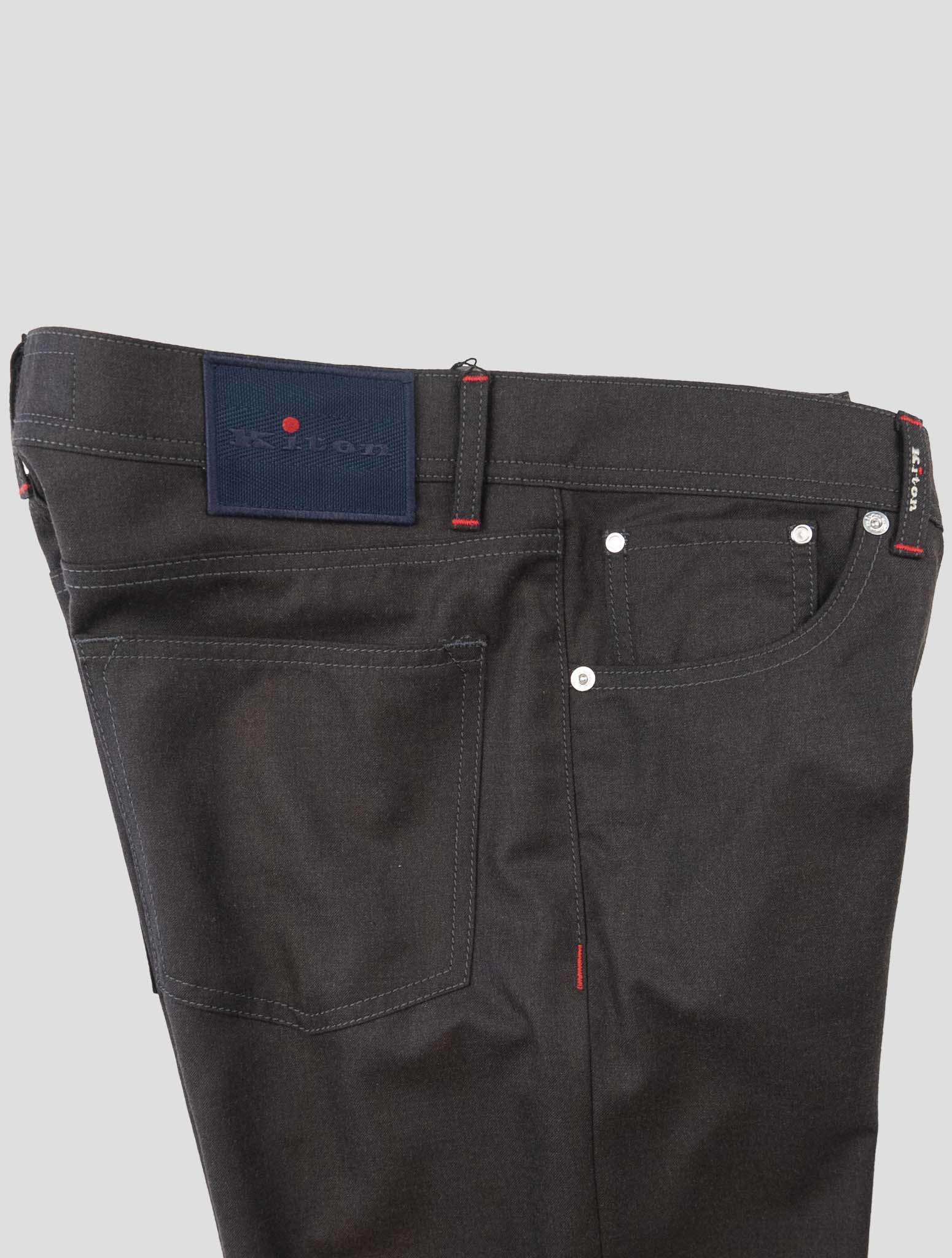 Kiton Brown Cotton Jeans