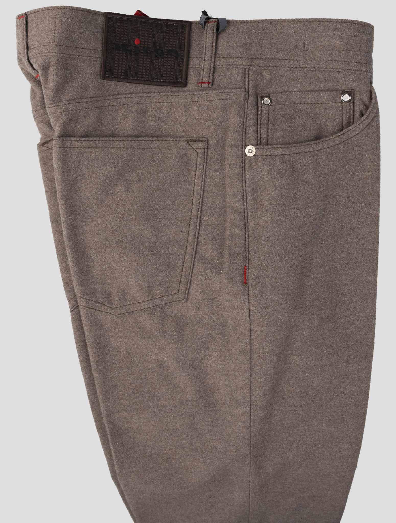 Kiton Brown Cotton Jeans