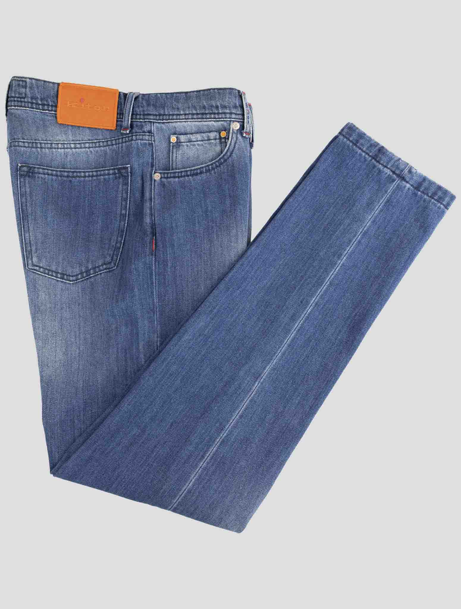 Kiton Denim Cotton Wool Pa Jeans