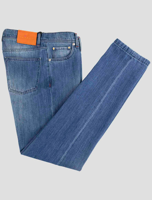 Kiton Denim Cotton Wool Pa Jeans