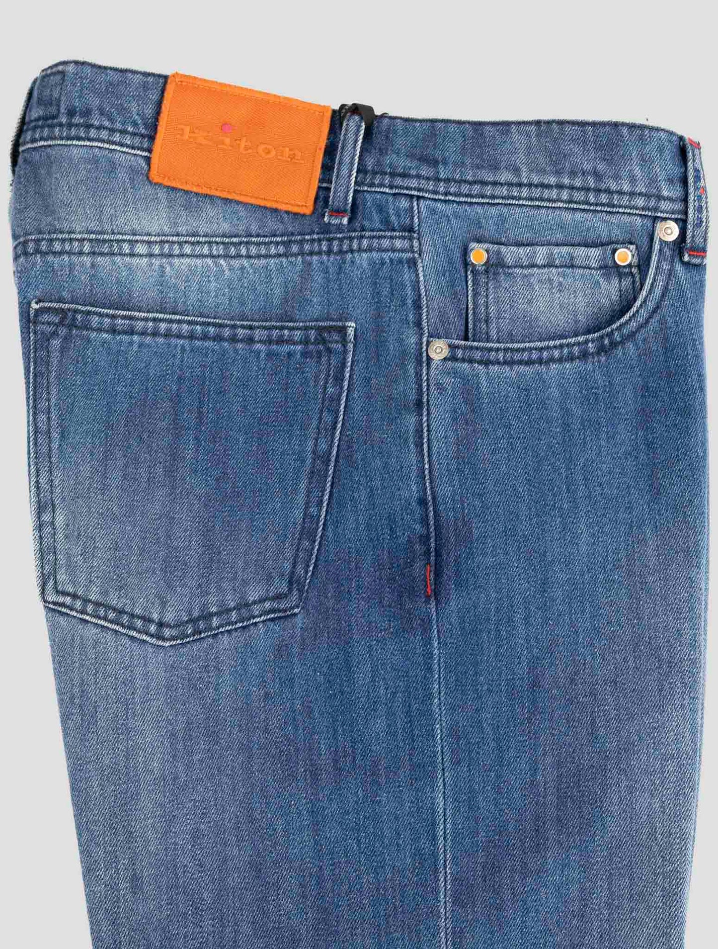 Kiton Denim Cotton Wool Pa Jeans