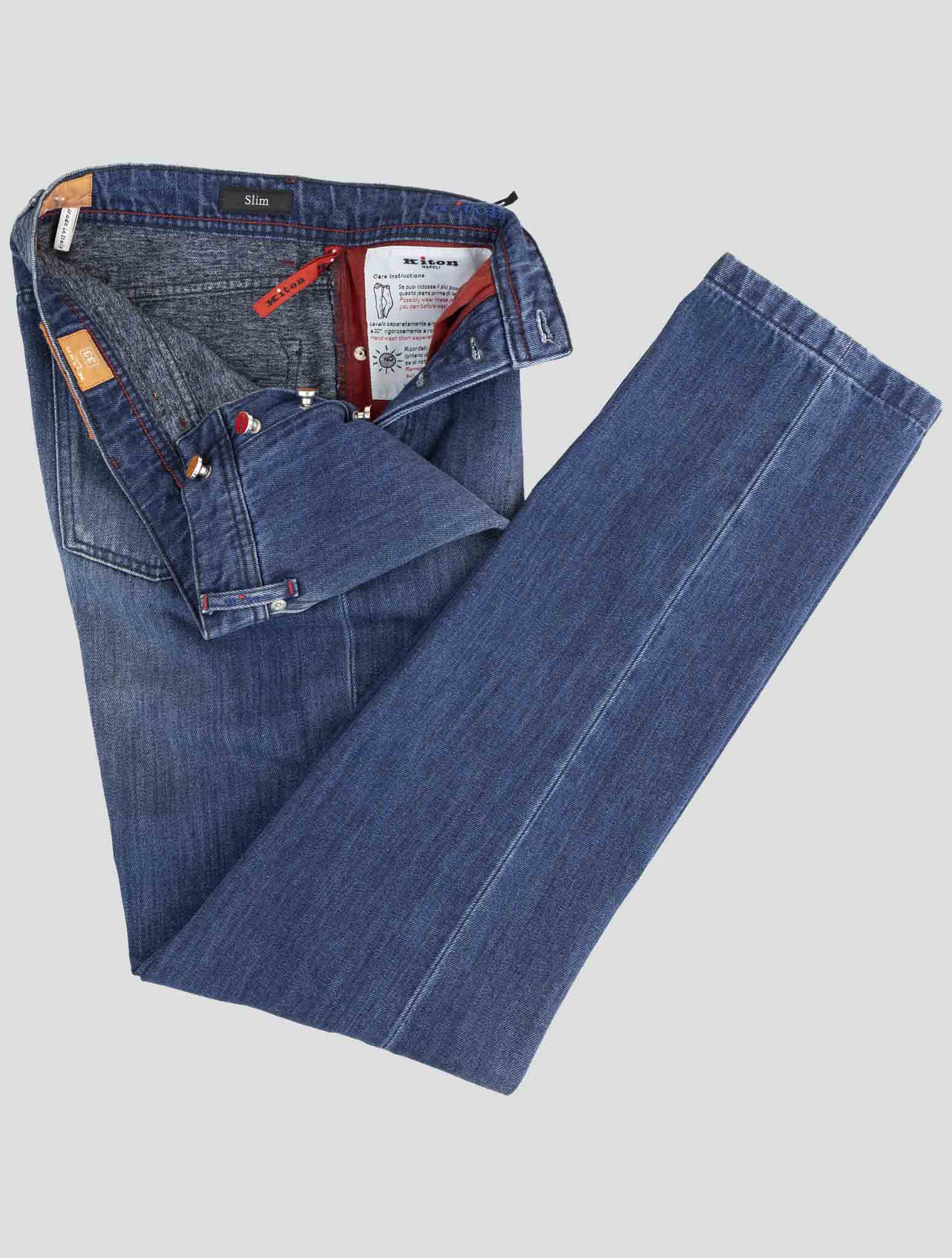 Kiton Denim Cotton Wool Pa Jeans