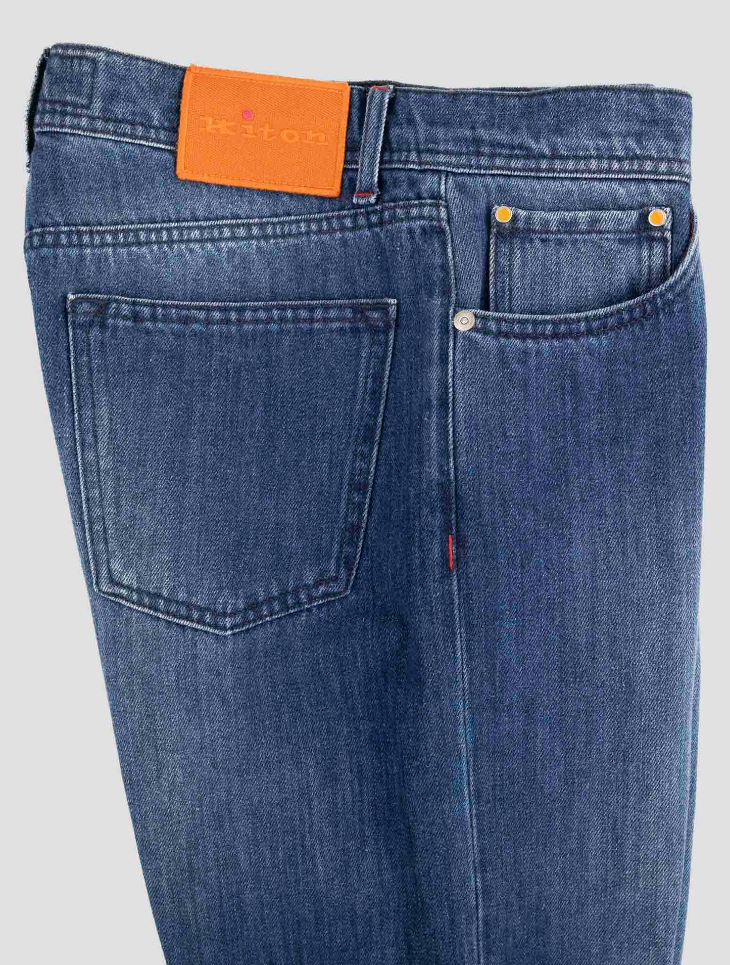 Kiton Denim Cotton Wool Pa Jeans