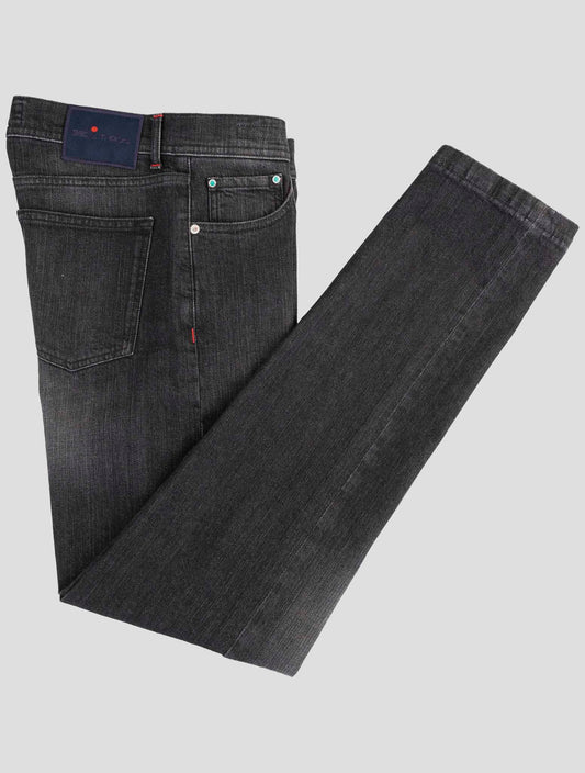 Kiton Dark Gray Cotton Ea Jeans