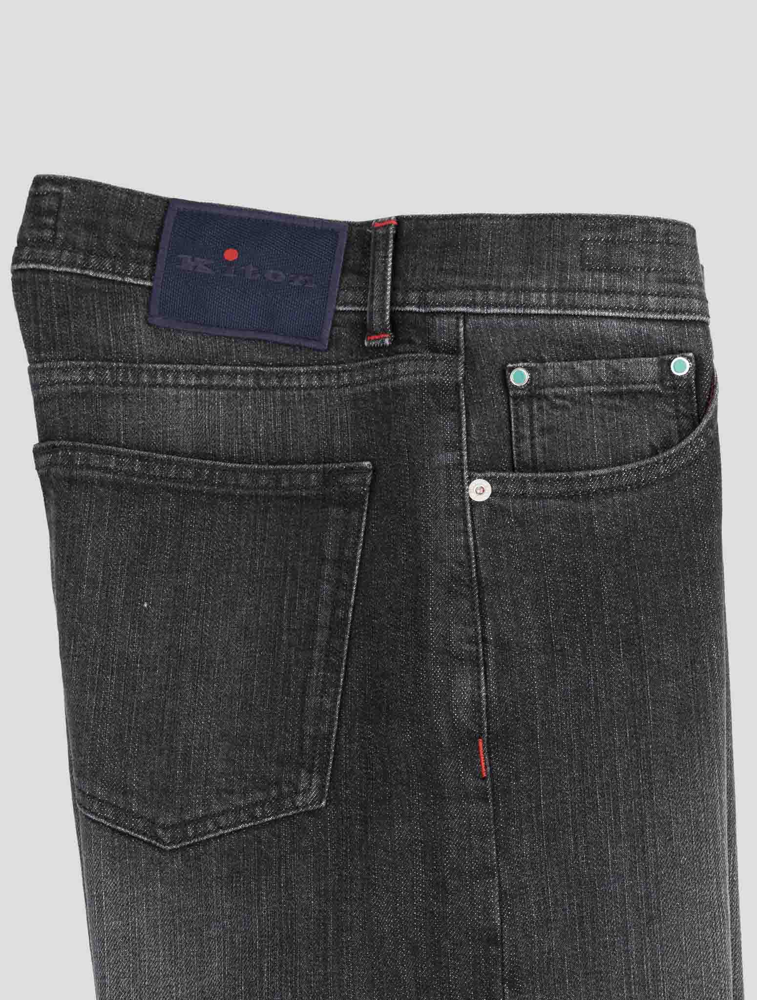 Kiton Dark Gray Cotton Ea Jeans