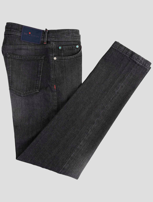 Kiton Dark Gray Cotton Ea Jeans