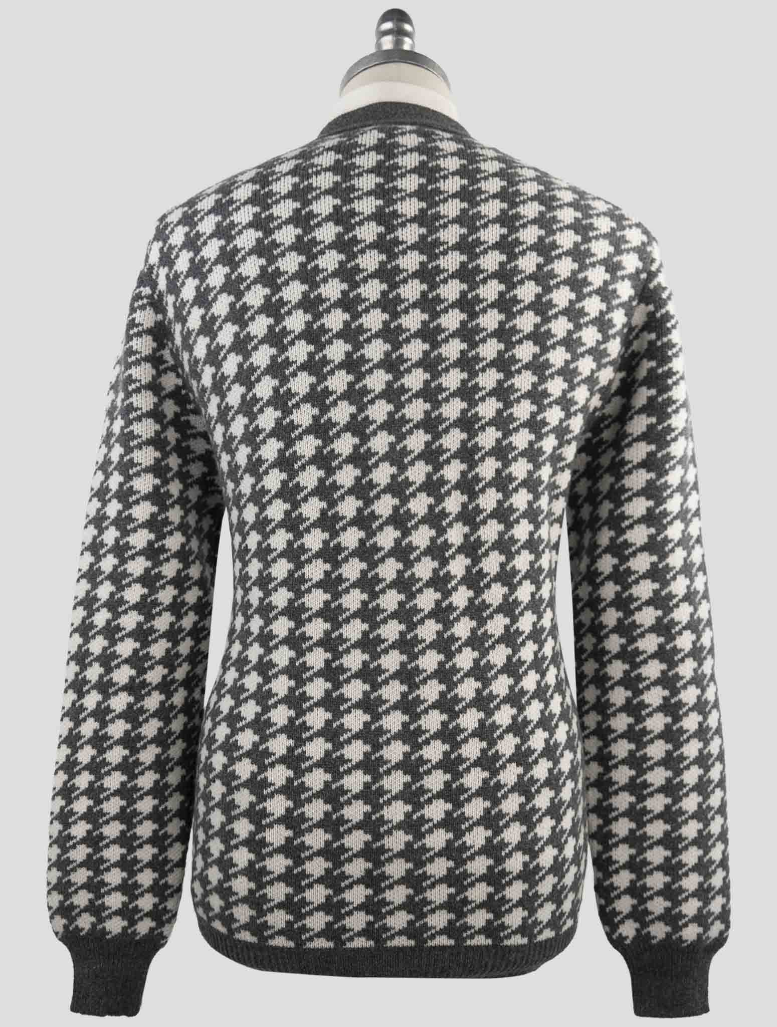 Kiton Gray Cashmere Sweater Cardigan