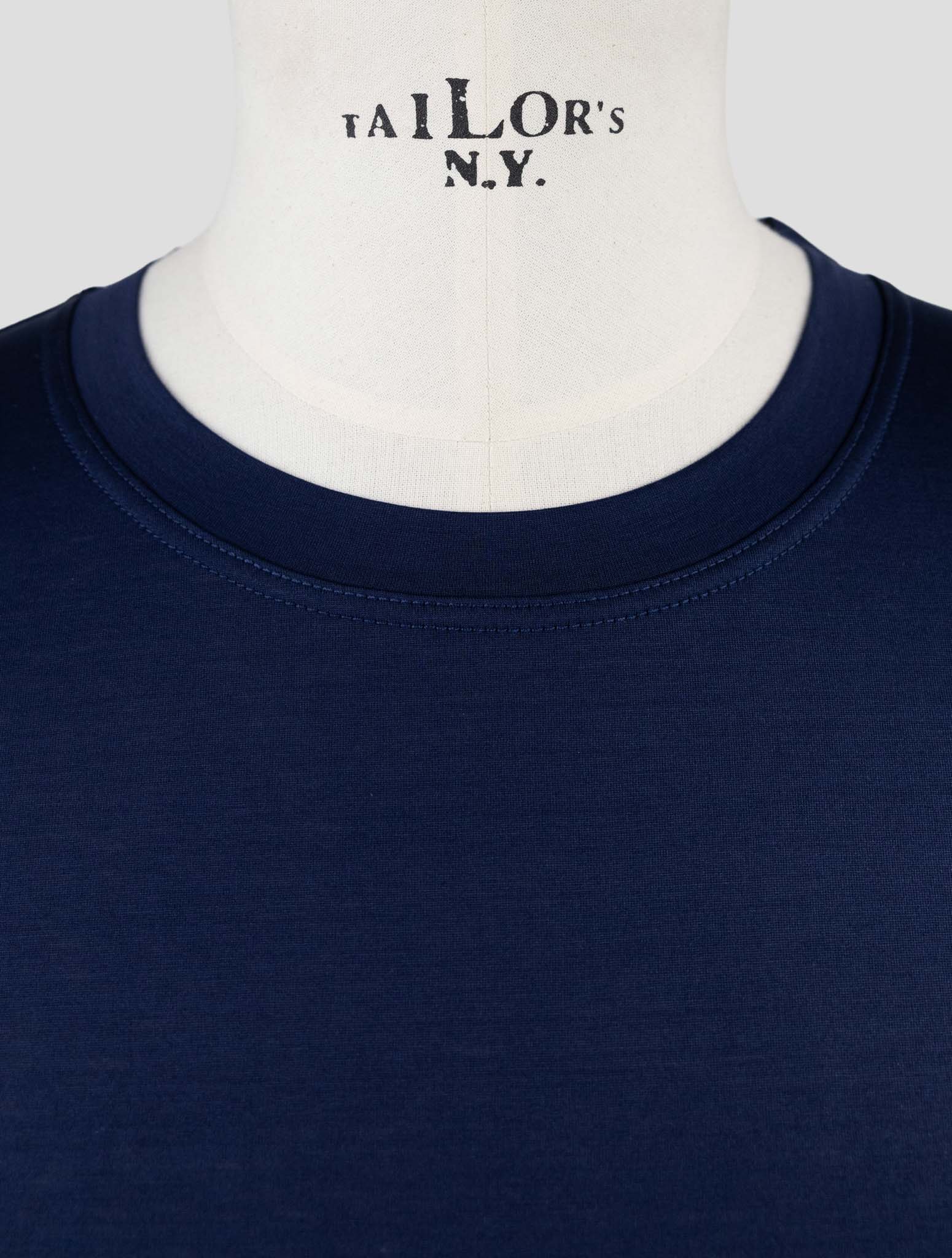 Kiton Blue Cotton T-Shirt