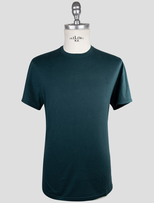 Kiton Green Cotton Cashmere T-Shirt