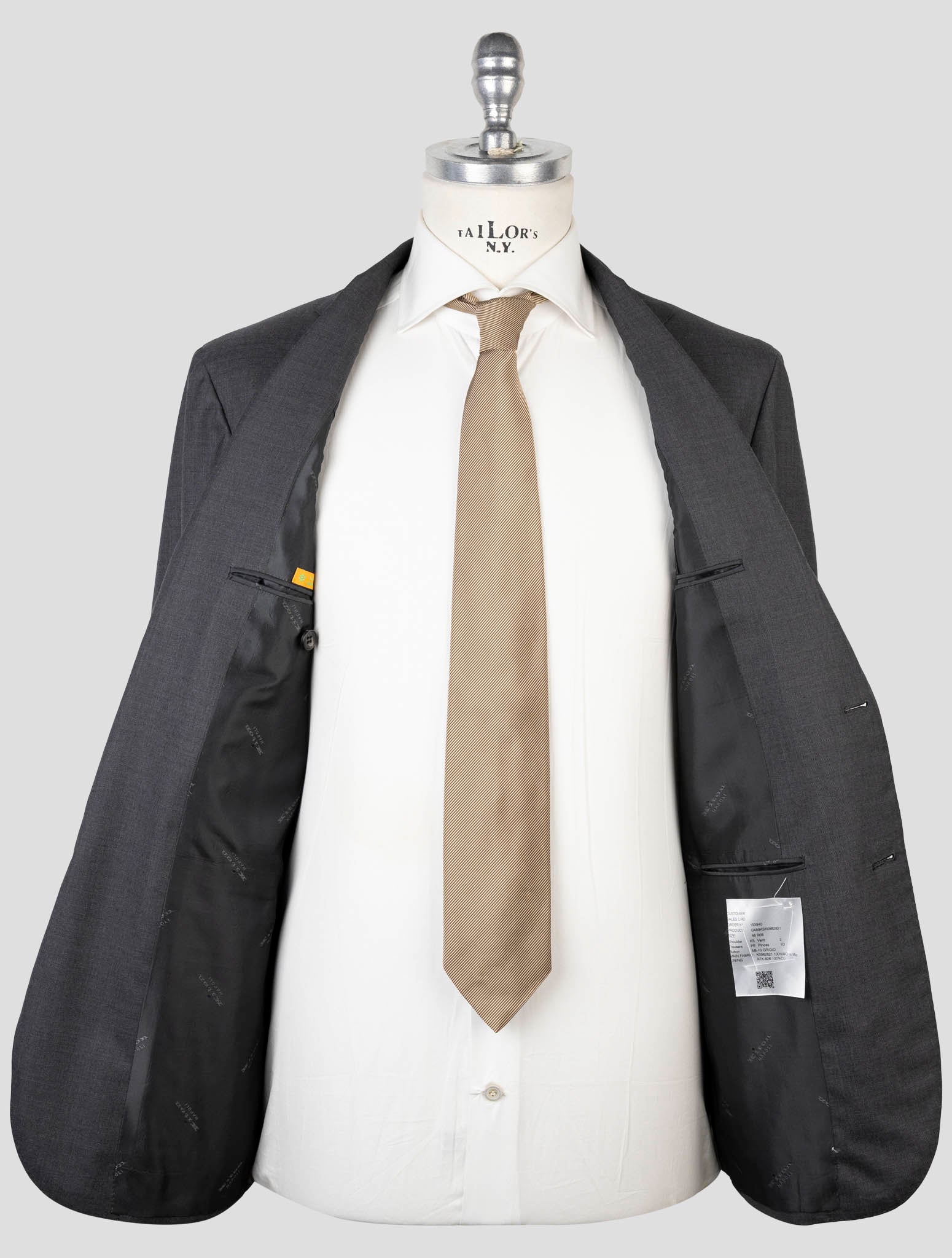 Kiton Gray Wool 14 Micron Suit
