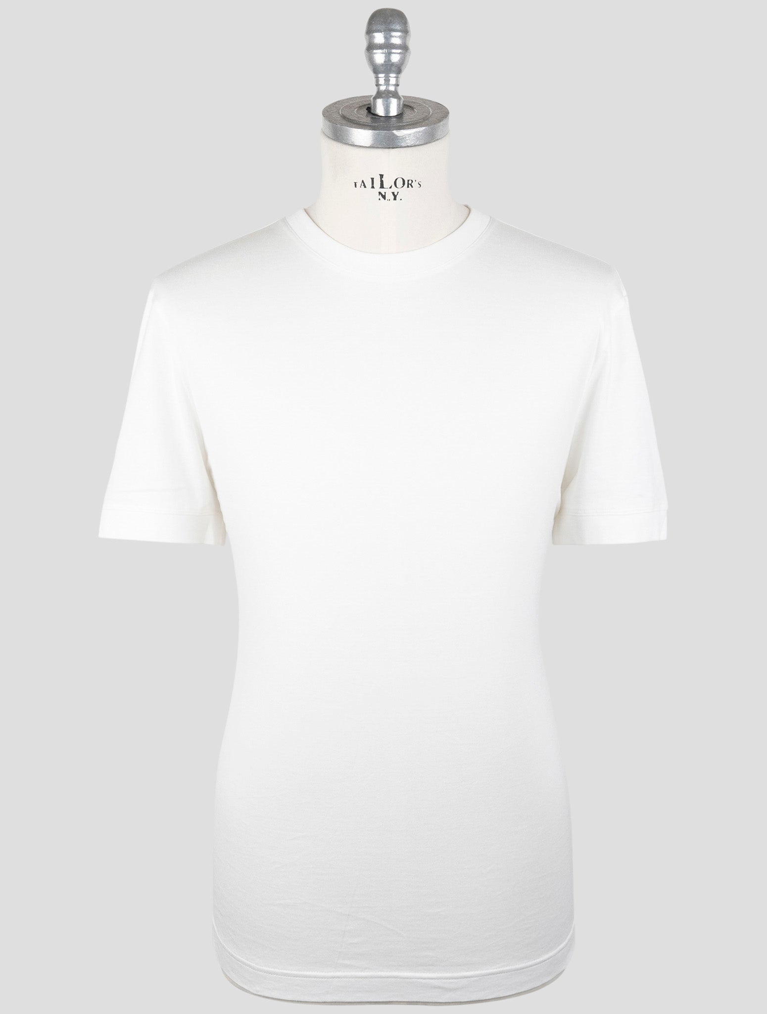 Kiton Knt White Cotton T-Shirt