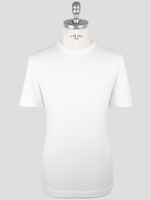 Kiton Knt White Cotton T-Shirt