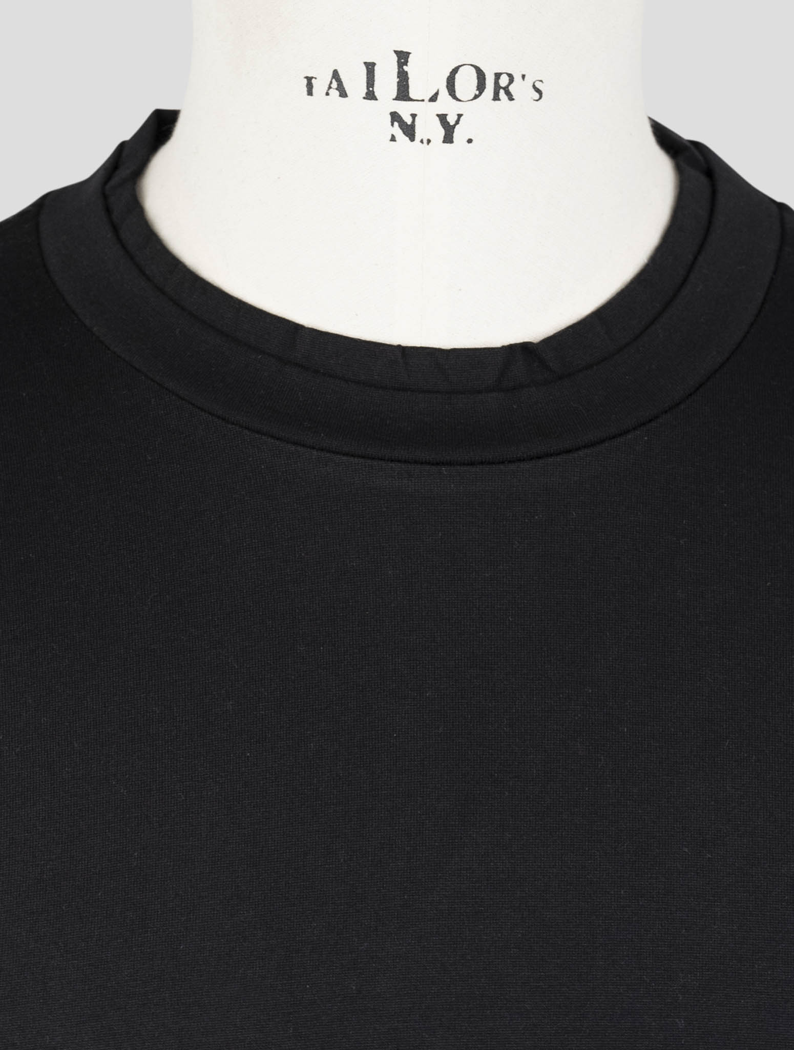 Kiton Knt Black Cotton T-Shirt