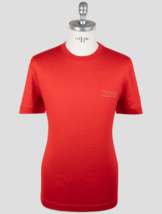 Kiton Knt Red Cotton T-Shirt