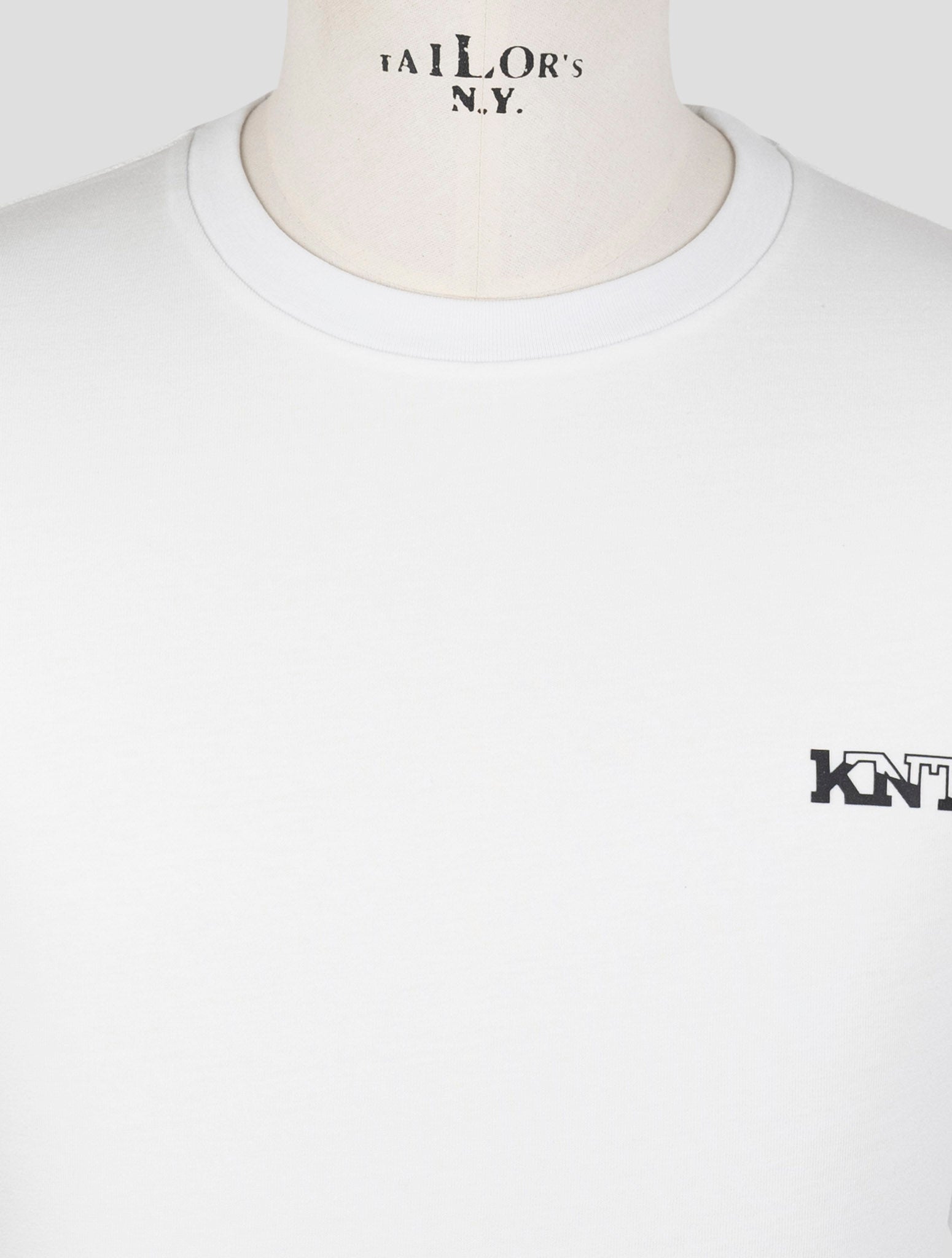 Kiton Knt White Cotton T-Shirt