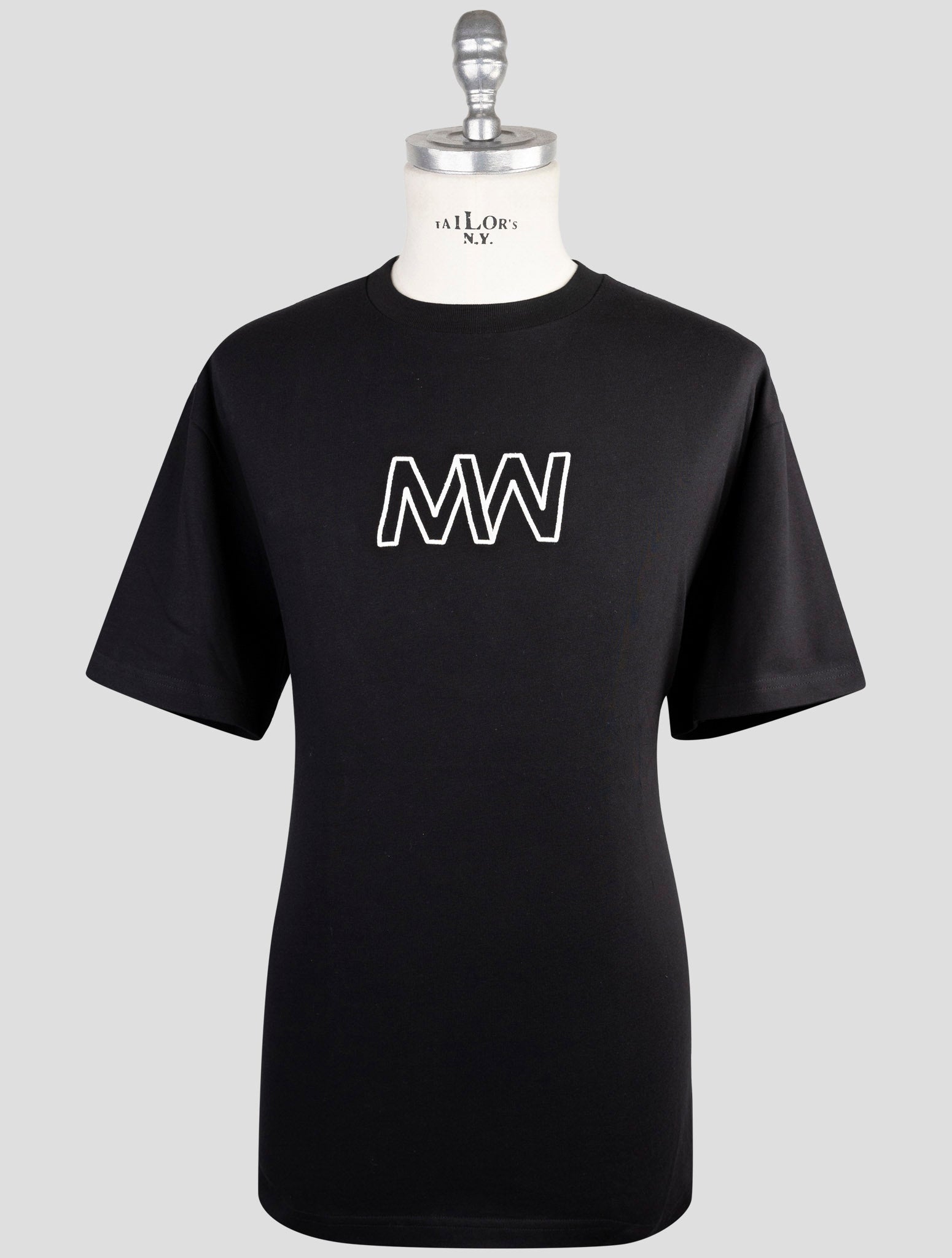 Kiton Knt Black Cotton T-Shirt