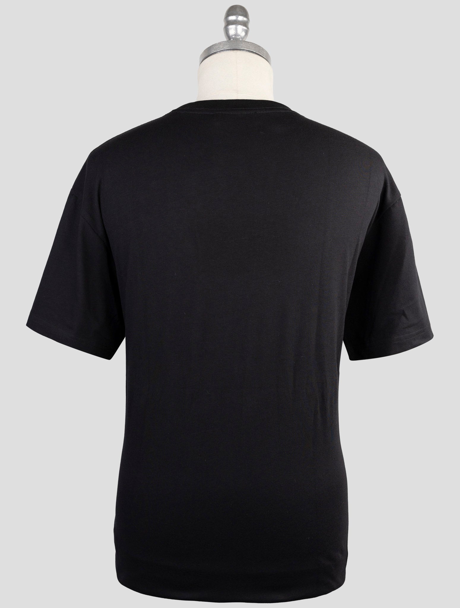 Kiton Knt Black Cotton T-Shirt