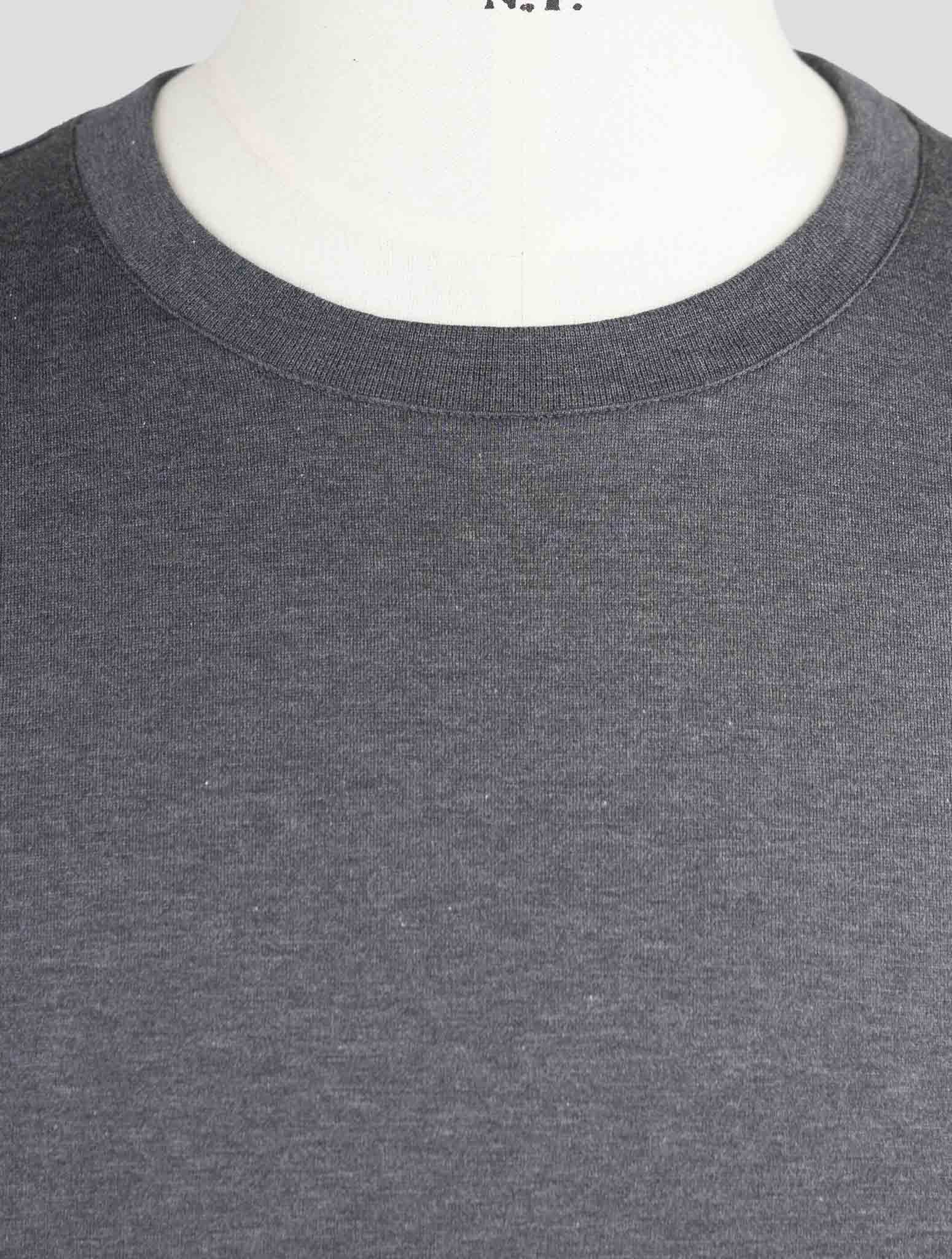 Kiton Knt Gray Cotton T-Shirt